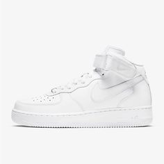 Nike Women's Air Force 1 '07 Mid 'Triple White' Dd9625-100 Size 7 Women Brand New In Box Box Is Imperfect From Storage Shoes Were Not Affected At All Perfect New Condition Nike Air Force 1 Mid, Air Force 1 Mid, Air Jordan 12 Retro, Nike Air Force 1 07, Sneaker Games, Latest Sneakers, Newest Jordans, Air Max 1, Shop Clothing