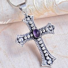 Welcome to                                                                                 Piku jewel                                   African Amethyst Gemstone 925 Sterling Silver Cross Unisex Pendant Men's Jewelry                                                                                                                                                                                                                                                                                               Payment Method  We accept payments only by Payoneer and E-bay. Using this feature you can instantly pay by your credit card or from your PayPal balance. As this is a transaction service provided by eBay, you areassured for complete security in online payments. We will never know your credit card Paypal Balance, Jewelry Photos, Sterling Silver Cross, Cross Jewelry, Silver Cross, Fine Jewellery Necklace, Amethyst Gemstone, Men's Jewelry, Photo Jewelry