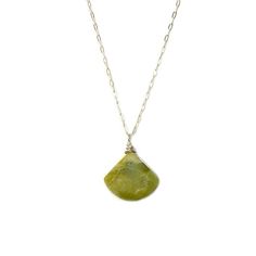 SERPENTINE STONE LIME GREEN NECKLACE:This delicate, green stone triangle necklace is the epitome of understated beauty. It is handmade in my art jewelry studio on the beautiful island of Martha's Vineyard. The dainty pendant necklace is comprised of a genuine green Serpentine stone that hails from the Machu Picchu region of Peru. Please note that every Serpentine stone will vary some in green color and striped striations, making each triangle pendant beautifully unique. Choose either Sterling Si Everyday Green Teardrop Pendant Jewelry, Green Gemstone Teardrop Pendant Necklace, Green Teardrop Pendant Necklace With Gemstone, Green Teardrop Pendant Necklace For May Birthstone, Minimalist Green Gemstone Necklace, Minimalist Green Necklace For May Birthstone, Everyday Green Emerald Pendant Necklace, Minimalist Green Necklaces With Natural Stones, Minimalist Green Emerald Gemstone Necklace