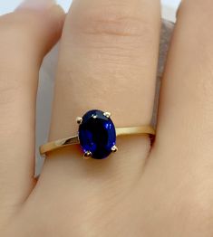 Sapphire Gold Ring - Natural Sapphire Gemstone Gold Ring - Dainty Gold Jewelry - Gift For Wife - Blue Gemstone Gold Ring - Sapphire promise *100% natural gemstone *14k solid gold *solid gold (NOT plated) *gemstone: sapphire *stone shape sapphire: oval *stone sapphire : 6x8 mm. *stone sapphire ct. : 1.50-2.00 ct. *stones sapphire : 1 pc. Blue Sapphire Gold Rings For Women, Natural Sapphire Ring, Sapphire Engagement Ring Gold Band, Timeless Jewelry With Lab-created Sapphire For Gift, Formal Gold Sapphire Ring With Stone Setting, Sapphire Jewelry With Prong Setting For Promise, Tanzanite Birthstone Rings, Timeless Lab-created Sapphire Jewelry Gift, Timeless Lab-created Sapphire Promise Ring