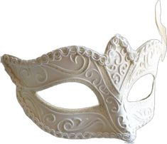 White Wedding Eye Mask, Elegant White Wedding Masquerade Mask, Elegant White Masquerade Mask For Weddings, White Eye Mask For Wedding, White Venetian Mask, Elegant White Eye Mask, Elegant White Masquerade Mask For Mardi Gras, Elegant White Masquerade Mask For Carnival, White Eye Mask For Masquerade