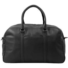 This Champs leather duffle bag from the Onyx Collection is the perfect travel accessory for a weekend get-away. Features removable and adjustable shoulder straps, easy carry top handles, a trolley strap with back zipper pocket, and an inner RFID zipper pocket for extra security. The convenient side carry handle and the purse feet allow you to put down your bag without fear of damage. Dimensions: 20 in. x 12.5 in. Color: Black. Classic Large Capacity Duffle Bag For Trip, Classic Weekender Bag With Large Capacity For Trips, Classic Large Capacity Weekender Bag For Trips, Classic Satchel Travel Bag For Trips, Classic Satchel Duffle Bag For Trips, Classic Duffle Bag With Leather Handles For Trip, Classic Duffle Bag Satchel For Trip, Classic Duffle Satchel For Trips, Leather Duffle Bag With Top Carry Handle For Trip