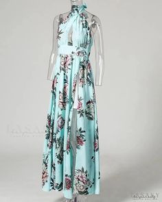 Lasaky - Floral print open back maxi dress with cut out front Open Back Maxi Dress, Printed Halter Dress, Chic Type, Halter Maxi, Backless Design, Floral Print Maxi Dress, Floral Print Maxi, Halter Maxi Dresses, Fashion Pattern