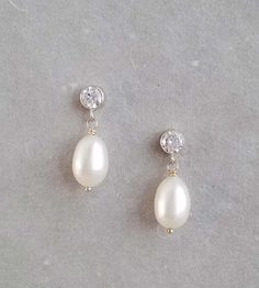 Large pearl and Cubic Zirconia stud earrings MADE IN USA🇺🇸 Bridal Drop Earrings, Pearl Bridal Earrings, Earrings Pearl Drop, Bridal Earrings Drop, Freshwater Pearl Earrings, Bridal Earrings Pearl, Freshwater Pearls Earrings, Pearl Bridal, White Freshwater Pearl