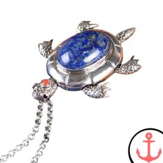 Blue Sea Turtle Pendant Ocean-inspired Blue Pendant Jewelry, Ocean-inspired Blue Pendant Necklace, Blue Nautical Style Jewelry Gift, Blue Nautical Jewelry For Gift, Blue Nautical Style Jewelry For Gift, Blue Pendant Jewelry For Beach, Elegant Ocean Color Jewelry For Gifts, Ocean-inspired Blue Necklace With Lobster Clasp, Blue Ocean-inspired Necklace With Lobster Clasp