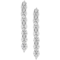 Shimmering cubic zirconia illuminate these glamorous linear drop earrings from Arabella..Set in sterling silver.Approx. drop: 2'.Post back.Sign up for Macy's WorryNoMore® Jewelry & Watch Protection program within 30 days of your purchase. Call Customer Service at: 1-800-BUY-MACY (1-800-289-6229), use Macy's Chat function or visit any Macy's store with your dated online receipt.Photo may have been enlarged and/or enhanced. Evening Cubic Zirconia Dangle Earrings, Cubic Zirconia Dangle Linear Earrings For Evening, Brilliant Cut Cubic Zirconia Drop Earrings, Cubic Zirconia Brilliant Cut Dangle Earrings, Fine Jewelry Cubic Zirconia Linear Earrings For Evening, Evening Linear Earrings With Diamond Accents And Cubic Zirconia, Evening Linear Earrings With Diamond Accents, Luxury Cubic Zirconia Dangle Earrings, Diamond White Linear Earrings With Prong Setting