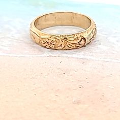 Beautiful Floral band 14 k Gold Filled or Sterling Silver...wear as Midi, Pinky or Knuckle ring... So comfortable you won't know you are wearing them! No pinching like adjustable rings.. Go From Ordinary to Extraordinary! You won't believe the difference that a correctly sized toe ring makes. Our rings are complete circles Sizes 2.5 - 6 (Measure in mm) You will absolutely love these rings For toe ring sizes it is half your shoe size or pinky finger size For Thumb Rings, two sizes larger than you Vintage Handmade Stackable Toe Rings, Adjustable Vintage Midi Rings For Wedding, Vintage Wedding Toe Ring Midi Rings, Adjustable Engraved Ring With Decorative Band, Vintage Wedding Toe Rings, Adjustable Classic Toe Couple Rings, Classic Adjustable Couple Toe Rings, Heirloom Adjustable Toe Rings, Adjustable Heirloom Toe Ring