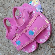 Garanimals Eve Pink Flower Sandals In Baby Size 6. New With Tags. Super Cute And Easy To Wear! Cute Synthetic Sandals With Soft Sole, Pink Synthetic Sandals With Soft Sole, Pink Soft Sole Synthetic Sandals, Playful Non-slip Flip Flops For Spring, Playful Spring Sandals, Pink Non-slip Sandals For Playtime, Playtime Sandals With Soft Sole, Playful Pink Sandals For Vacation, Adjustable Playful Flip Flops For Spring