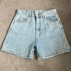 Denim Shorts From Shein, Never Worn But With No Tags Y2k Medium Wash Jean Shorts, Cheap Blue 90s Jean Shorts, Y2k Medium Wash Mid-rise Jean Shorts, Cheap 90s High-rise Jean Shorts, Y2k Jean Shorts With Built-in Shorts For Summer, Pj Outfit, Dad Shorts, Y2k Shorts, Baby Tees Y2k