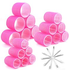 PRICES MAY VARY. 🎀【What Will You Get】Hair roller set includes 18pcs hair rollers and 10pcs sturdy duckbill clips. Curler rollers of 3 different sizes create jumbo large lift hair volume, the diameter is approx 2.48 inches/6.3cm, 1.69 inches/4.3cm, and 1.46 inches/3.7cm. ⚠️【Attention Please】Hair roller size is 6.3cm 4.3cm 3.7cm. Please check the size before purchasing. The three sizes apply separately to long hair, medium hair, and short hair. It is not recommended to use thin or very hard hair Velcro Curlers, Big Rollers, Rollers For Hair, Large Hair Rollers, Hair Roller Clips, Diy Hair Rollers, Hair Curlers Rollers, Large Curls, Heatless Hair Curlers