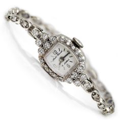 Once Upon A Diamond Watch White Gold Vintage Andre Cheval Ladies Diamond Wristwatch Quartz 14K White Gold Diamond Watch With Brilliant Cut For Wedding, Wedding Diamond Jewelry With Brilliant Cut, Timeless Diamond Wedding Watches, Wedding Diamond Jewelry And Watches With Brilliant Cut, White Gold Wedding Watches With Brilliant Cut, Timeless Wedding Platinum Diamond Watch, Timeless Platinum Diamond Watch For Wedding, Wedding Jewelry And Watches With Brilliant Cut Diamonds, Timeless Evening Watches With Single Cut Diamonds