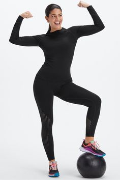 Tone 2-Piece Outfit Fabletics black/black/black female Activewear >> Womens >> Outfits regular Yoga and Studio Black Athletic Fit Activewear For Running, Black Athletic Fit Activewear For Gym, Compressive Black Breathable Activewear, Black Athleisure Activewear For Training, Black Athletic Fit Activewear With Go-dry, Black Compressive Breathable Activewear, Black Athleisure Activewear For Workout, Black Sportswear Activewear For Running, Black Yoga Activewear