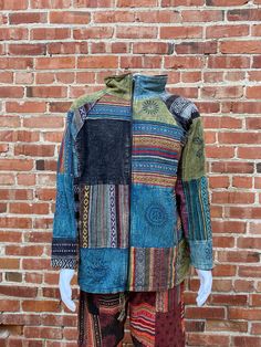 Handmade Nepali Jacket with Colorful Patchwork Fleece Lined and very warm Protective against cold winter temperatures. Size L and XL available  Please message with any questions! Hooded Patchwork Fleece Jacket For Winter, Hooded Fleece Outerwear With Patchwork, Hooded Patchwork Fleece Jacket, Multicolor Cotton Hoodie For Winter, Outdoor Patchwork Long Sleeve Sweatshirt, Multicolor Casual Winter Hooded Jacket, Casual Multicolor Hooded Winter Jacket, Casual Multicolor Winter Hooded Jacket, Multicolor Winter Sweater With Pockets