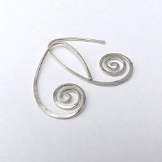 Open Hoop Earrings Small Arc Ear Theader Earrings Open Hoops | Etsy Single Hoop Threader Earring As Gift, Nickel-free Spiral Hoop Earrings As Gift, Nickel Free Spiral Hoop Earrings Gift, Nickel-free Spiral Hoop Earrings For Gift, Handmade Minimalist Spiral Hoop Earrings, Minimalist Spiral Hoop Earrings Handmade, Minimalist Handmade Spiral Hoop Earrings, Aluminum Earrings, Ear Threader