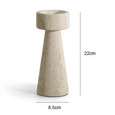 46105479971042 Stone Candle Holder, Upholstered Wall Panels, Marble Candle Holder, Stone Candles, Tall Candle Holders, Stone Pillars, Ball Candles, Marble Candle, Travertine Marble