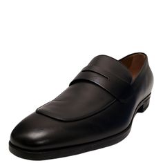 Made in Italy this Hugo Boss loafer is sleek and stylish a classic polish leather slip on and boss your day. Leather upperLeather lining; cushioned footbedstacked heel; synthetic outsoleslip on styleMade in Italy White Tee Shirts, Boss Black, Metallic Sandals, Hugo Boss Man, Penny Loafer, Penny Loafers, Formal Shoes, Leather Slip Ons, Loafer Shoes