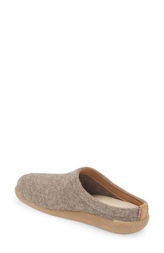 The wool felt upper and waterproof rubber outsole make this cozy slipper ideal for wearing both indoors and outdoors. Wool upper/leather lining/rubber sole Imported Felted Slippers, Slippers Cozy, Womens Slippers, Wool Felt, Rubber Sole, Slippers, Felt, Nordstrom, Wool