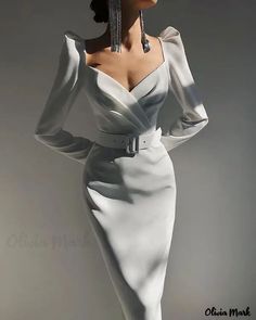 Color: white, Size: S Fitted Lantern Sleeve Dresses For Work, Chic White Puff Sleeve Wedding Dress, White Puff Sleeve Mini Dress For Evening, Elegant White Puff Sleeve Evening Dress, White Fitted Puff Sleeve Dress For Wedding, Fitted White Puff Sleeve Dress For Wedding, White Lantern Sleeve Evening Dress, Elegant White Midi Dress With Lantern Sleeves, Elegant White Midi Dress With Puff Sleeves