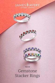 Creating a ring stack has never been more colorful than with our NEW Gemstone Stacker Rings, featuring four color options of hand-set gemstones. ✨ Silver Stackable Rings With Gemstone Accents, Fine Jewelry Multi-stone Stackable Rings With Round Band, Sterling Silver Stackable Rings With Multi-stone, Multicolor Ring With Bezel Setting, Multi-stone Stackable Rings For Promise, Multi-stone Stackable Promise Rings, Multicolor Bezel Set Ring, Elegant Multicolor Rings With Bezel Setting, Fusion Style Stackable Round Rings