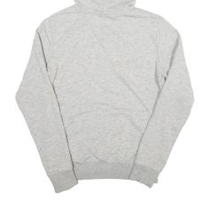 Item is in good used condition. >Size: S >Armpit To Armpit: 20" >Armpit To Cuff: 20" >Collar To Hem: 25" Solid Color Hoodie With Ribbed Collar For Streetwear, Relaxed Fit Hoodie With Ribbed Collar, Relaxed Fit Hooded Sweatshirt With Ribbed Collar, Fleece Hoodie With Ribbed Collar For Loungewear, Sporty Hooded Sweatshirt With Ribbed Collar, Urban Sweatshirt With Funnel Neck And Ribbed Cuffs, Casual Fleece Sweatshirt With Funnel Neck, Gray Crew Neck Hoodie With Ribbed Cuffs, Hooded Sweatshirt With Ribbed Collar