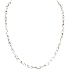 Formal Oval Chain Necklace, Classic Cartier Jewelry For Formal Occasions, Elegant Oval Cartier Jewelry, Oval Chain Necklace For Formal Occasions, Classic Oval Chain Necklace, Luxury Formal Diamond Necklace With Silver Chain, Luxury Oval Link Chain Necklace For Formal Occasions, Luxury Diamond Necklace With Silver Chain For Formal Occasions, Classic White Gold Platinum Necklaces