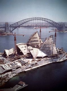 the sydney opera house is under construction in this instagramted post by facebook user