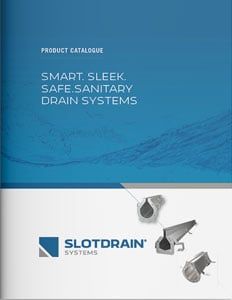 a brochure for smart - sleek safe sanitary drain systems