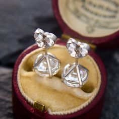 This well-sized pair of sparkling diamond stud earrings are each accented with one (1) round brilliant cut diamond set into a three-prong martini setting. The earrings are finished with friction backs and posts. Formal Dazzling Diamond Earrings With Single Cut Diamonds, Platinum Earrings With Single Cut Diamonds For Wedding, Timeless Diamond Cut Diamond Earrings For Wedding, Timeless Diamond Cut Earrings For Wedding, Platinum Earrings With Single Cut Diamonds For Formal Events, Formal Platinum Diamond Cut Earrings, Classic Diamond Cut Diamond Earrings For Formal Occasions, Luxury Platinum Diamond Earrings With Single Diamond, Classic Platinum Diamond Earrings With Single Cut Diamonds