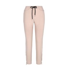 Beige fitted leggings made from stretchy material, adjustable with a black drawstring. The leggings feature a wider, gathered lower part finished with a ribbed cuff and zippers with a copper-colored "M" charm. There is a "Mandragora" print on the right buttock. 92 % cotton 8 % elastane  Wash up to 30 degrees Beige Leggings, Summer Color Palette, Blazer With Jeans, Fashion Jewellery, Independent Designers Fashion, Trouser Jeans, Coat Dress, Badger, Stretchy Material