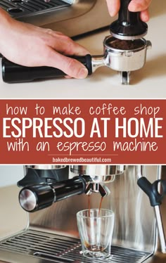 how to make coffee shop espresso at home with an espresso machine