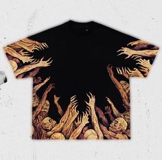 Zombie Hands T Shirt Easy 30 day return policy Custom Bleach Shirts, Bleach T Shirt Designs, Bleach Clothing Art, Tshirt Bleach Design, Bleach Shirt Diy Ideas, Bleached Clothes Ideas, Bleached Shirt Designs, Bleached Tshirt Ideas, Bleach Shirt Ideas