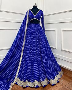 Made to Order/Measurement/Custom Order Lehenga - Color : royal blue - Fabric : Georgette  - Fully flared paneled lehenga - Drawstring closure with Tassels - - It can be customize in any design or size  PLEASE NOTE: BUYERS ARE RESPONSIBLE FOR ANY CUSTOMS AND IMPORT TAXES THAT MAY APPLY. This is a made to order product. If you opt for 'Made To Measurement Option', we will provide a measurement template and you can share the measurements likewise. If you want to opt for 'Standard Size', Please refer to the size chart provided in the listing. Shipping: Standard Shipping is done by DHL ecommerce and it mostly takes 2 to 3 weeks to deliver after dispatch. Express Shipping is done by DHL express and it mostly delivers within a week after dispatch. Fabric Care : Dry Clean Only PLEASE NOT THE FRING Royal Blue Lehenga, Blue Lehenga Choli, Indian Party, Blue Lehenga, Indian Party Wear, Indian Designer, Indian Design, Lehenga Choli, Dhl Express