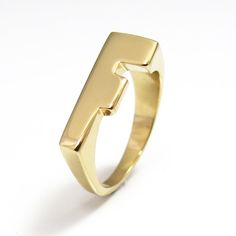 This modern Alphabet ring displays your choice of initial letter in a block font. Simply pick the initial that means the most to you and we will make it to a meaningful gift to a unique person in your love. #jonjonjewel #InitialRing #GoldLetterRing #FRing #InitialJewelry #UnisexInitialRing #AlphabetRing #CustomInitialRing #InitialSignetRing Modern Initial Open Ring For Promise, Modern Personalized Initial Ring, Modern Personalized 14k Gold Initial Ring, Modern Yellow Gold Initial Ring For Promise, Modern Personalized Initial Ring In Yellow Gold, Modern Personalized Yellow Gold Initial Ring, Modern Sterling Silver Initial Ring In Yellow Gold, Modern Yellow Gold Promise Initial Ring, Modern Monogram Jewelry For Anniversary