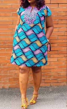 This is made from African print fabric, comfortable to wear. You can dress up or dress down with this fashionable dress.  Its available in different fabrics. Kindly check the size measurements before making your order.  If you have any questions, concern or you have your specific measurements.  kindly send us a message. We are happy to help. Your fashion is our business. NOTE. THE PRIMARY COLOR IS OUT OF STOCK Thank you so much for stopping by, hope you find something nice to order from us. Cheers African Loose Dresses For Women, Loose African Print Dress, Loose Ankara Dress Styles, Plus Size African Dresses, Loose Dresses For Women, Short Loose Dress, Casual Gowns, Ankara Clothing, Short African Dresses