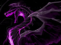 Purple dragon | Dragon images, Purple flame, Minecraft ender dragon