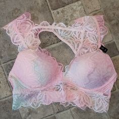 Brand New With Tags! Victoria's Secret Pink Push Up Bra. Size Xs. Beautiful Colors And Design. Pink Stretch V-neck Bra, Casual Stretch Pink Bra, Stretch Pink V-neck Bra, Pink V-neck Stretch Bra, Fitted Pink Bra For Loungewear, Spring Pink Bra With Lace Trim, Feminine Pink Bra For Spring, Me Me Me, Me Me