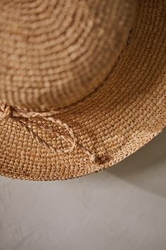 Crush it, pack it, fold it, wear it. When the sun comes calling, this raffia sun hat is your go-to accessory. Durable and lightweight, perfect for the garden, beach, hiking, poolside, and beyond. With an adjustable leather cord and cotton sweatband for ultimate comfort. | Rounded Raffia Sun Hat by Terrain, Women's, Cotton/Leather at Anthropologie Natural Woven Sun Hat For Beach Season, Beach Season Natural Woven Sun Hat, Packable Natural Hats For Beach, Packable Natural Color Beach Hats, Packable Summer Hat In Natural Color, Packable Natural Hats For The Beach, Lightweight Natural Straw Hat For The Beach, Eco-friendly Woven Sun Hat For Spring, Eco-friendly Lightweight Straw Hat For Vacation