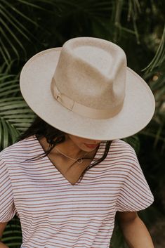 Wide Brim Hats for Women - Trendy Hat Styles | ROOLEE Wool Fedora With Brim For Spring, Spring Wool Fedora Hat, Spring Wool Fedora With Short Brim, Spring Wool Fedora With Curved Brim, Chic Wool Fedora Hat, Spring Wool Fedora Felt Hat, Spring Wool Felt Hat With Curved Brim, Wool Flat Brim Fedora For Spring, Wool Brimmed Hat For Spring