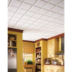 00042369022583_08080039_950279333.jpg Mcm Ceiling, Drop Ceiling Panels, Drop Ceilings, Drop Ceiling Tiles, Armstrong Ceiling, Decorative Ceiling Tile, Floral Circle, Drop Ceiling, Dropped Ceiling