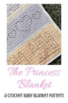 the princess blanket crochet baby blanket pattern