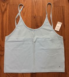 AMERICAN EAGLE ADJUSTABLE BABY BLUE CROP TANK TOP SIZE XLARGE NEW WITH TAGS