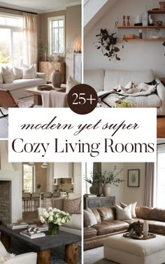 modern yet simple cozy living rooms