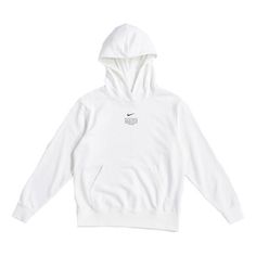 (WMNS) Nike Sportswear Swoosh Pullover Long Sleeves Hoodie White DJ6948-100 (Women's) Hoodie White, Clothes Shopping, Stylish Sneakers, White Hoodie, Nike Sportswear, House Inspo, Long Sleeve Hoodie, Perfect Pair, Hooded Sweatshirts