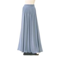 Light Pink Maxi Skirt, Bridesmaid Skirt, Light Dusty Blue, Dusty Blue Bridesmaid, Long Chiffon Skirt, Grey Maxi Skirts, Bridesmaid Skirts, Green Maxi Skirt, Pink Maxi Skirt