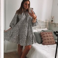 H&M Puff Sleeve Mini Dress. Oversized And Fits Like A Large No Flaws, Brand New. Open To All Offers! Puff Sleeve Mini Dress, Dress H&m, Hm Dress, H M Dresses, Mini Dress With Sleeves, Puff Sleeve, Colorful Dresses, H&m, Mini Dress