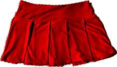 Casual Red Fitted Skirt, Casual Fitted Red Tennis Skirt, Stretch Red Pleated Skirt, Red Pleated Skirt Bottoms, Casual Red Pleated Skirt For Summer, Red Cotton Pleated Mini Skirt, Red Pleated Skirted Bottoms, Red Casual Pleated Lined Skirt, Casual Red Pleated Lined Skirt