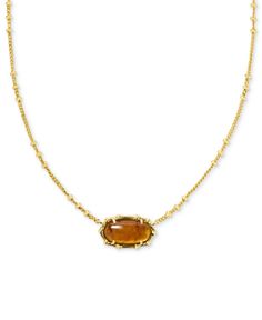 in stock Bamboo Frame, Kendra Scott, Gold Plate, Plating, Pendant Necklace, Stone, Pendant, Frame, Gold