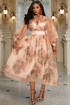 Xpluswear Buy African Dress, Woman Dresses Classy, Winter Plus Size Dresses, Dresses For Outdoor Wedding Guest, Plus Size Rose Gold Dress, Cream Wedding Guest Dress, Mother Of The Bride Dresses Black Women, Dress For Big Belly Women, Plus Size Formal Dresses For Wedding Guest