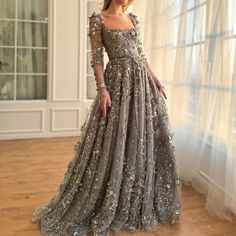 Beaded Evening Gowns, Long Sleeve Evening Gowns, Floral Prom Dresses, White Evening Dress, Prom Dresses 2024, Red Evening Dress, Blue Evening Dresses, Long Sleeve Evening Dresses, فستان سهرة