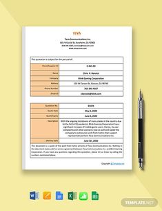 a printable invoice form for a company